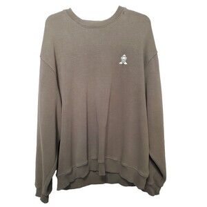 Monterey Club Men's Cotton Blend Olive Green Sweatshirt Size XL